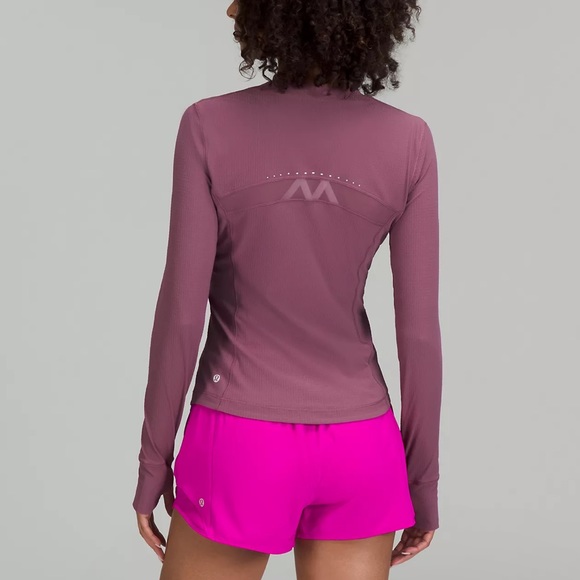 lululemon athletica Tops - Lululemon Ventilated Mesh-Back Running Long Sleeve Shirt